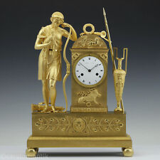 Alibert á Paris 1820 Clasical mantel clock Aristaios god of hunting & shepherds picture