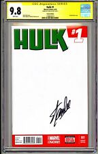 HULK #1 CGC SS 9.8 STAN LEE SIGNED BLANK VARIANT SKETCH BOOK HARD TO FIND AT 9.8 picture