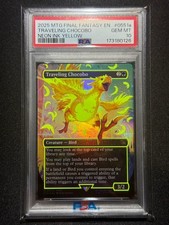 PSA10 Traveling Chocobo Neon Ink Trading Card Final Fantasy MTG English picture