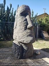 Easter Island Moai Rapa Nui Tiki real Stone statue  Replica Repro PICKUP ONLY picture