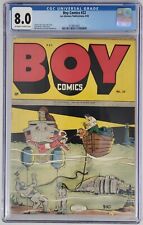 CGC 8.0 VF == 1945 BOY COMICS #22 / OW-W Pages / Scarce Population 14 picture