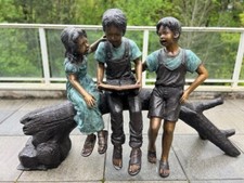 Gorgeous Life-size Happy Children on a Branch picture