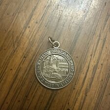  RARE STERLING SILVER NEW ORLEANS MOST INTERESTING CITY CHARM MEDAL COIN TOKEN • picture