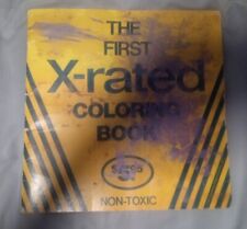 THE FIRST X-RATED COLORING BOOK By Jeffery Kerns, rare OOP. Cover colored on.  picture