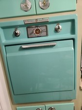 General Electric Wall Oven GE Vintage 1957 Working condition Green color 32×26  picture