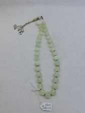 Old Used Natural Jade Silver Prayer Beads 33 Islam Rosary Handmade Islamic Arab picture
