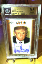 Donald Trump 2011 Leaf Fans Ali BGS 9.5 Gem Mint Signed Auto 10 RC Rookie POP 1 picture