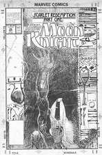 BILL SIENKIEWICZ - Marc Specter: Moon Knight #26 cover, Eqyptian theme 1991 picture