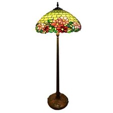 Duffner & Kimberly Peony Floor Lamp Shade & Bronze Floor Base picture