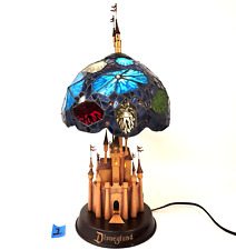 Disneyland Stained Glass 50th Anniversary Tiffany style Castle Lamp Fireworks picture