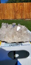 DOUBLE SIDED RARE A+ Large Natural White Crystal Quartz Cluster / Minerals HUGE picture