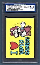 1989 Topps Nintendo Game Tip Stickers I Love Video Games #16 ISA 10 #52758883 picture