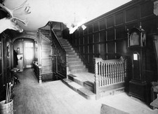 The interior Porcellian Club a final club Harvard University Boston Old Photo 1 picture
