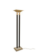 Bauer Hermes Floor Lamp Neoclassical 1980s USA Vintage Column Greek God picture
