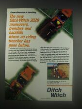 1990 Ditch Witch 2020 Ad - The new Ditch Witch 2020 maneuvers, trenches picture