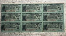 50 Dollar Fourth Liberty Loan Gold Bond of 1933-1938 Coupon Stubs picture