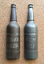 2 Vintage Acme Beer Bottle Metal Delivery Carriage Truck Display Ornaments picture