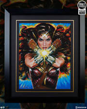 Sideshow Ozone Wonder Woman Hell Hath No Fury Fine Art Framed Print Signed NEW picture