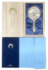 Touken Ranbu Mikazuki Munechika Silver Hand Mirror Miyamoto Shoko Used picture