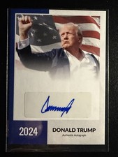 Donald Trump Presidential 1/1 Auth. Autograph card. Charlie Kirk 1/1 autograph. picture