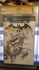 Batman Stan Lee Signed Jimbo Sketch CGC 9.4 Signature Series Rare Batman #0 picture