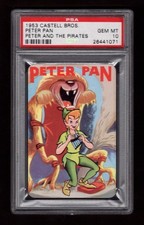 PSA 10 PETER PAN 1953 Disney Peter Pan Castell CHARACTER CARD , HIGHEST  1 of 1 picture
