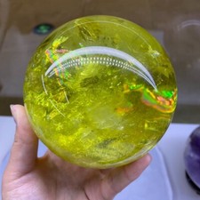 4.21LB Top Natural citrine Quartz Sphere Quartz Crystal Ball healing mineral picture