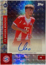 Lennart Karl 1/1 Rookie Autograph Foilfractor Topps Bayern Munich Team Set 2025 picture