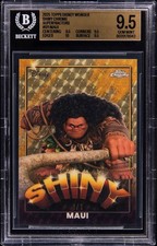2025 Topps Chrome Disney Wonder Shiny Chrome SuperFractor Maui 1/1 The Rock picture