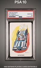 1966 BATMAN PLAYING CARDS BATMAN BATMOBILE CARD PSA 10 GEM MINT POPULATION OF 2 picture
