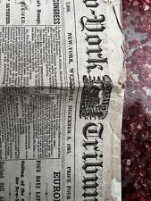 New York Tribune Dec 6, 1865 Emancipation Proclamation Newspaper Civil War picture