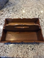 Rare Leopold Stickley Cherry  Knife Tray  Cutler  Wood  1950s Colonial Revival  picture