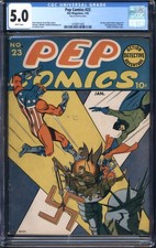 Pep Comics (1940 MLJ) # 23 CGC: CGC 5.0 (1476911003) picture
