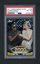 TAYLOR SWIFT KANYE WEST RC 2011 Topps American Pie 196 SPOTLIGHT FOIL /76 PSA 8 picture