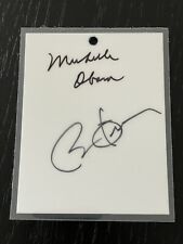 Barack and Michelle Obama Signed Pass 2008 44 US President JSA LOA Auto Grade 9 picture