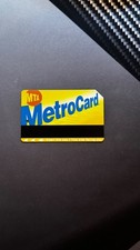 MTA MetroCard New York City Subway Bus Fare Card – Yellow & Blue Collectible picture