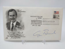 George Herbert Walker H.W. Bush Autographed Inauguration Day Cachet JSA COA picture