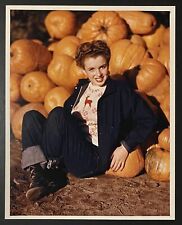 1945 Marilyn Monroe Original Photo Andre De Dienes Stamped Pumpkin Patch picture