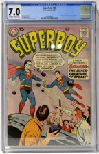 SUPERBOY #68 CGC 7.0 1958 Silver Age Key DC Origin & 1st App BIZARRO picture