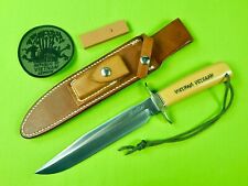 RARE US Custom Handmade RANDALL Model # 1 8″ Vietnam Veteran #35 Knife Scrimshaw picture