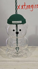 Starbucks 2025 Holiday Bearista BEAR Glass Jar Cold Cup Tumbler Limited Edition picture