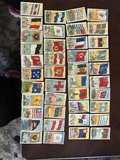 Lot of 133 Vintage Nations of the World FLAGS - 1909 Tobacco Cards - MAKE OFFER picture
