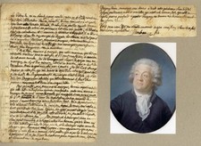 FRENCH REVOLUTION STATESMAN Honoré Gabriel Riqueti, Comte de Mirabeau autograph picture