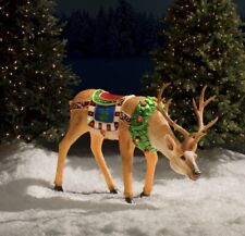48” Long Reindeer 650 pinpoint fiber optic, color-changing lights & 30 LEDs (fg) picture