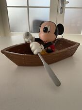 RARE 20yr old Mickey Mouse boat big fig NEW IN BOX Disney figurine statue picture