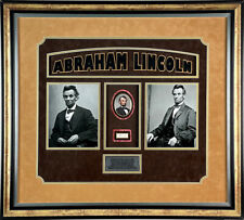 Abraham Lincoln Autographed Cut Signature PSA Mint 9 Framed picture