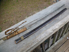 Antique Genuine SAMURAII Sword with inscriptions & Wood Sheath 36