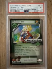 2001 SCORE DRAGON BALL Z SCORING ZONE #SZ3 CHAMPION DRILL PSA 5 picture