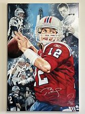 Tom Brady “On A Mission” By Premier Artist Justyn Farano 8/24 Signed/Autographed picture