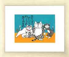 Kabamaru Cat weather with eight cuts Hajime Okamoto Hand-painted paintings picture